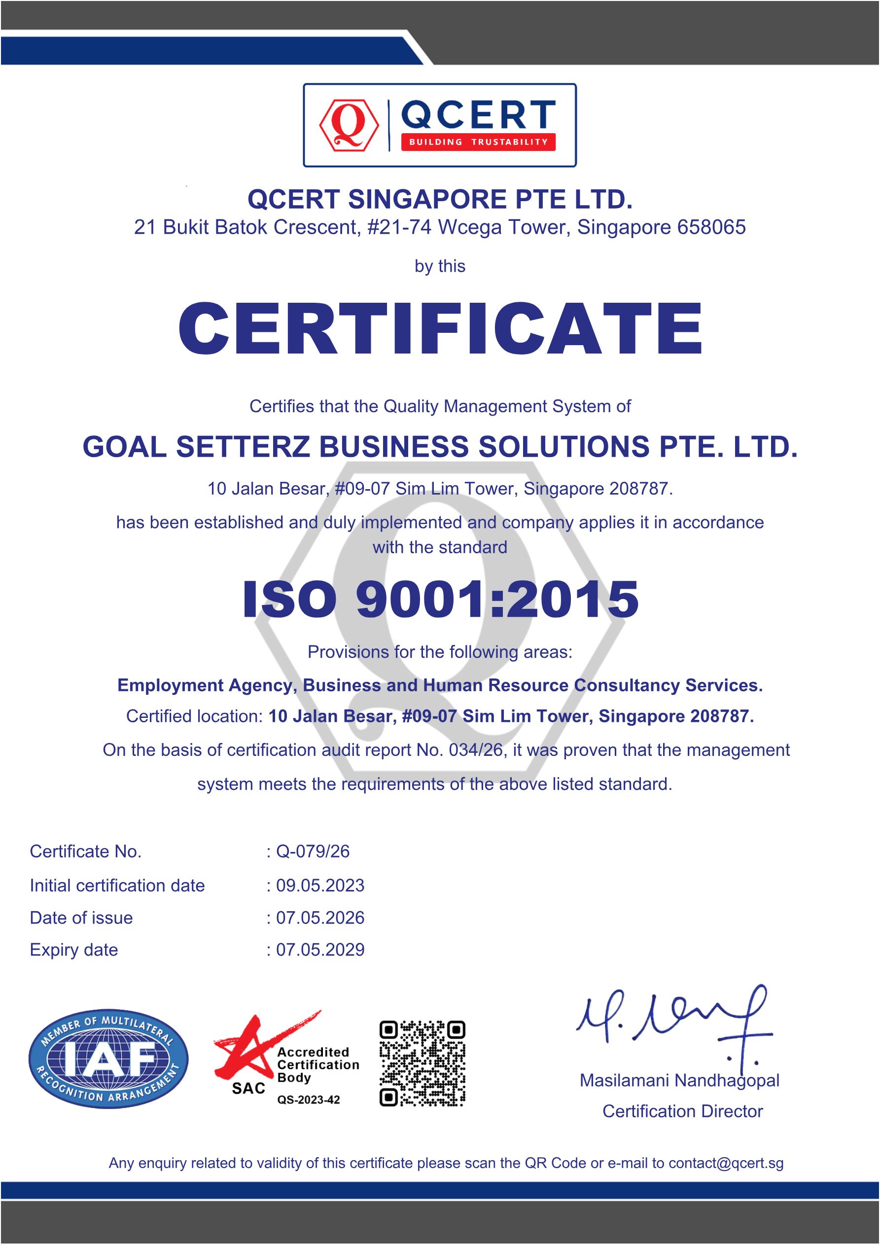 Sertifikasi ISO 9001